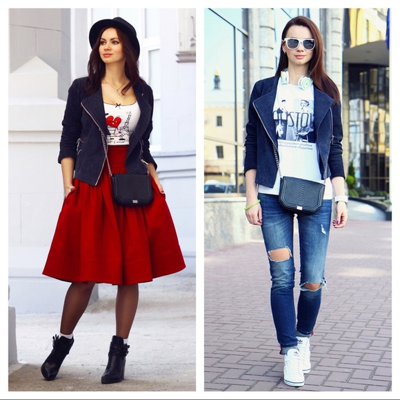 Foley + Corinna Plated Mini Leather Chain Crocodile Small Crossbody Bag Black - Picture 16 of 16